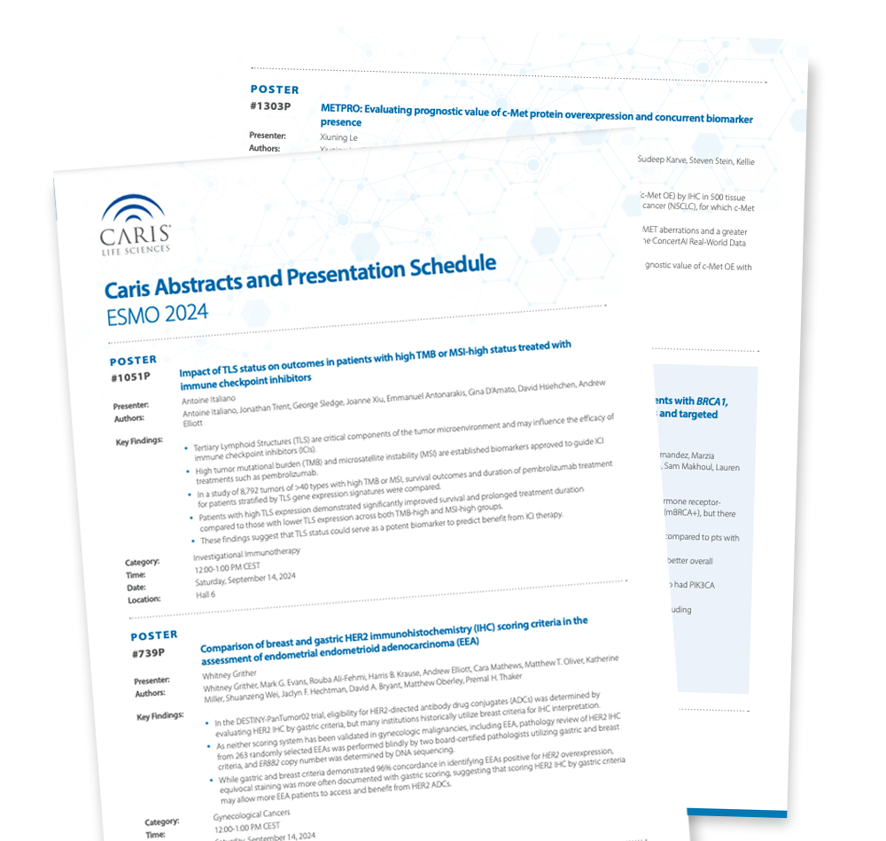 ESMO 2024 Caris Life Sciences